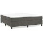 Dark gray velvet bed frame 160x200 cm by vidaXL, Beds and slatted bases - Ref: Foro24-3121127, Price: 124,61 €, Discount: %