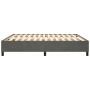 Estructura de cama de terciopelo gris oscuro 160x200 cm de vidaXL, Camas y somieres - Ref: Foro24-3121127, Precio: 124,61 €, ...