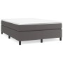 Estructura de cama de cuero sintético gris 140x190 cm de vidaXL, Camas y somieres - Ref: Foro24-3121045, Precio: 135,30 €, De...