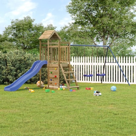 Spielplatz im Freien aus imprägniertem Kiefernholz von vidaXL, Schaukeln und Spielgeräte - Ref: Foro24-3155896, Preis: 433,57...