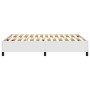 Estructura de cama de cuero sintético blanco 140x200 cm de vidaXL, Camas y somieres - Ref: Foro24-3121048, Precio: 136,99 €, ...