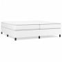 White synthetic leather bed frame 200x200 cm by vidaXL, Beds and slatted bases - Ref: Foro24-3121066, Price: 163,99 €, Discou...