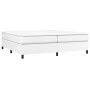 White synthetic leather bed frame 200x200 cm by vidaXL, Beds and slatted bases - Ref: Foro24-3121066, Price: 163,99 €, Discou...