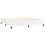 Estructura de cama de cuero sintético blanco 200x200 cm de vidaXL, Camas y somieres - Ref: Foro24-3121066, Precio: 163,66 €, ...