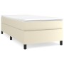 Box spring bed frame cream synthetic leather 100x200 cm by vidaXL, Beds and slatted bases - Ref: Foro24-3121031, Price: 111,4...