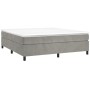 Estructura de cama de terciopelo gris claro 180x200 cm de vidaXL, Camas y somieres - Ref: Foro24-3121138, Precio: 133,05 €, D...