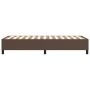 Estructura de cama de cuero sintético marrón 100x200 cm de vidaXL, Camas y somieres - Ref: Foro24-3121032, Precio: 99,99 €, D...