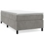 Estructura de cama de terciopelo gris claro 90x190 cm de vidaXL, Camas y somieres - Ref: Foro24-3121090, Precio: 107,00 €, De...