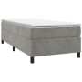 Estructura de cama de terciopelo gris claro 90x190 cm de vidaXL, Camas y somieres - Ref: Foro24-3121090, Precio: 107,00 €, De...