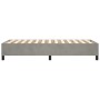 Estructura de cama de terciopelo gris claro 90x190 cm de vidaXL, Camas y somieres - Ref: Foro24-3121090, Precio: 107,00 €, De...