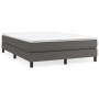 Estructura de cama de cuero sintético gris 140x200 cm de vidaXL, Camas y somieres - Ref: Foro24-3120704, Precio: 98,26 €, Des...