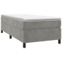 Light gray velvet bed frame 90x200 cm by vidaXL, Beds and slatted bases - Ref: Foro24-3121096, Price: 91,62 €, Discount: %