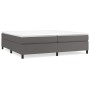 Estructura de cama box spring cuero sintético gris 200x200 cm de vidaXL, Camas y somieres - Ref: Foro24-3121069, Precio: 151,...