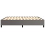 Estructura de cama box spring cuero sintético gris 200x200 cm de vidaXL, Camas y somieres - Ref: Foro24-3121069, Precio: 151,...