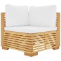 4-piece garden furniture set and solid teak wood cushions by vidaXL, Garden sets - Ref: Foro24-3100867, Price: 708,99 €, Disc...