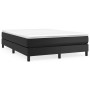 Black synthetic leather bed frame 140x200 cm by vidaXL, Beds and slatted bases - Ref: Foro24-3120700, Price: 97,83 €, Discoun...