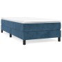 Blue velvet bed frame 100x200 cm by vidaXL, Beds and slatted bases - Ref: Foro24-3120758, Price: 90,75 €, Discount: %