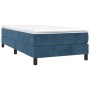 Blue velvet bed frame 100x200 cm by vidaXL, Beds and slatted bases - Ref: Foro24-3120758, Price: 90,75 €, Discount: %