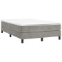 Light gray velvet bed frame 120x200 cm by vidaXL, Beds and slatted bases - Ref: Foro24-3120760, Price: 106,99 €, Discount: %