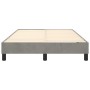 Light gray velvet bed frame 120x200 cm by vidaXL, Beds and slatted bases - Ref: Foro24-3120760, Price: 106,99 €, Discount: %