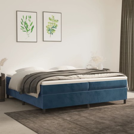 Blauer Samtbettrahmen 200x200 cm von vidaXL, Betten und Lattenroste - Ref: Foro24-3121142, Preis: 148,99 €, Rabatt: %