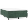 Estructura de cama de terciopelo verde 140x200 cm de vidaXL, Camas y somieres - Ref: Foro24-3121123, Precio: 145,14 €, Descue...