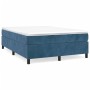 Blue velvet bed frame 140x200 cm by vidaXL, Beds and slatted bases - Ref: Foro24-3121124, Price: 129,08 €, Discount: %