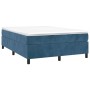 Blue velvet bed frame 140x200 cm by vidaXL, Beds and slatted bases - Ref: Foro24-3121124, Price: 129,08 €, Discount: %