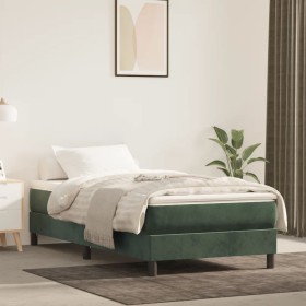 Green velvet bed frame 90x190 cm by vidaXL, Beds and slatted bases - Ref: Foro24-3120745, Price: 87,48 €, Discount: %