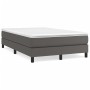 Gray synthetic leather bed frame 120x200 cm by vidaXL, Beds and slatted bases - Ref: Foro24-3120692, Price: 116,40 €, Discoun...