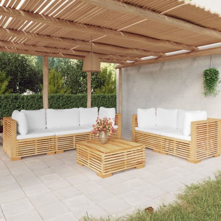 6-piece garden furniture set and solid teak wood cushions by vidaXL, Garden sets - Ref: Foro24-3100871, Price: 1,00 €, Discou...