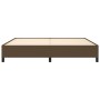 Dark brown fabric bed frame 200x200 cm by vidaXL, Beds and slatted bases - Ref: Foro24-347093, Price: 139,91 €, Discount: %