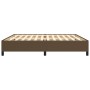 Dark brown fabric bed frame 200x200 cm by vidaXL, Beds and slatted bases - Ref: Foro24-347093, Price: 139,91 €, Discount: %