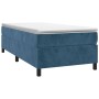 Estructura de cama de terciopelo azul 90x200 cm de vidaXL, Camas y somieres - Ref: Foro24-3121100, Precio: 91,09 €, Descuento: %