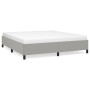 Estructura de cama gris claro tela 180x200 cm de vidaXL, Camas y somieres - Ref: Foro24-347082, Precio: 128,65 €, Descuento: %