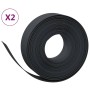 Garteneinfassung 2 Stück schwarzes Polyethylen 10 m 15 cm von vidaXL, Garteneinfassung und Einfassung - Ref: Foro24-3155444, ...