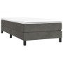 Dark gray velvet bed frame 100x200 cm by vidaXL, Beds and slatted bases - Ref: Foro24-3120755, Price: 73,99 €, Discount: %