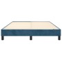 Estructura de cama de terciopelo azul 140x200 cm de vidaXL, Camas y somieres - Ref: Foro24-3120776, Precio: 96,38 €, Descuent...