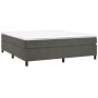 Estructura de cama de terciopelo gris oscuro 180x200 cm de vidaXL, Camas y somieres - Ref: Foro24-3121139, Precio: 149,16 €, ...