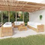 Juego muebles de jardín 9 piezas y cojines madera maciza teca de vidaXL, Conjuntos de jardín - Ref: Foro24-3100873, Precio: 1...