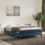 Blue velvet bed frame 140x190 cm by vidaXL, Beds and slatted bases - Ref: Foro24-3120770, Price: 105,71 €, Discount: %