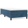 Estructura de cama de terciopelo azul 90x190 cm de vidaXL, Camas y somieres - Ref: Foro24-3120746, Precio: 87,02 €, Descuento: %