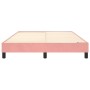 Estructura de cama de terciopelo rosa 140x190 cm de vidaXL, Camas y somieres - Ref: Foro24-3120771, Precio: 94,63 €, Descuent...