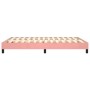 Estructura de cama de terciopelo rosa 140x190 cm de vidaXL, Camas y somieres - Ref: Foro24-3120771, Precio: 94,63 €, Descuent...