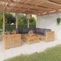 Juego muebles de jardín 7 piezas y cojines madera maciza teca de vidaXL, Conjuntos de jardín - Ref: Foro24-3100876, Precio: 1...