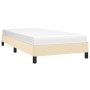 Cream fabric bed frame 100x200 cm by vidaXL, Beds and slatted bases - Ref: Foro24-346701, Price: 88,06 €, Discount: %