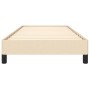 Cream fabric bed frame 100x200 cm by vidaXL, Beds and slatted bases - Ref: Foro24-346701, Price: 88,06 €, Discount: %