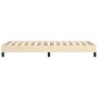 Cream fabric bed frame 100x200 cm by vidaXL, Beds and slatted bases - Ref: Foro24-346701, Price: 88,06 €, Discount: %