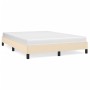 Cream fabric bed frame 140x200 cm by vidaXL, Beds and slatted bases - Ref: Foro24-346725, Price: 105,73 €, Discount: %