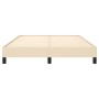 Cream fabric bed frame 140x200 cm by vidaXL, Beds and slatted bases - Ref: Foro24-346725, Price: 105,73 €, Discount: %